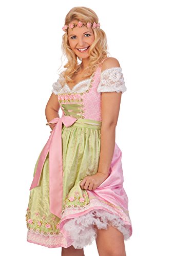 Trachten Mididirndl 2tlg. - Laila - rosa, Größe 38 von Krüger