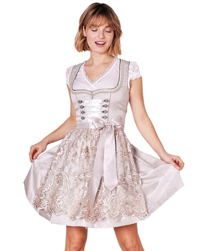Krüger MADL Dirndl Vivien mit Spitzenschürze 414867 | Beige 50cm 42 Krüger MADL Dirndl Vivien mit Spitzenschürze 414867 | Beige 50cm 42 von Krüger MADL