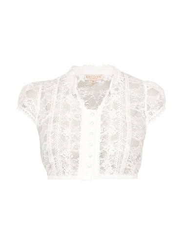 Krüger Damen Dirndlbluse 201431 Ecru 42 von Krüger Dirndl