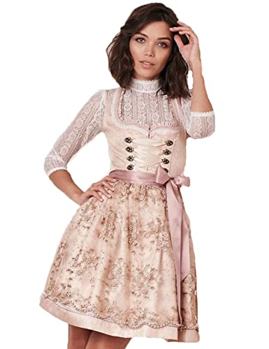 Krüger Dirndl Kailia Spitzenschürze 417565 | Rosa 50cm 42 von Krüger Madl