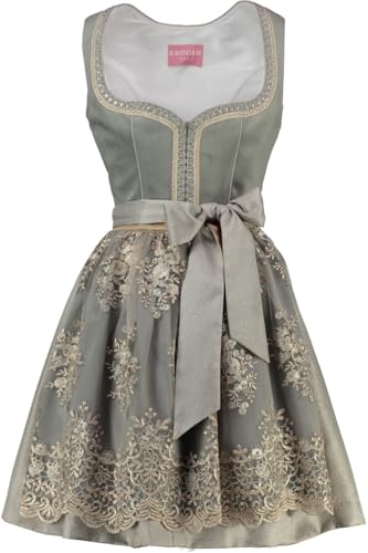 Krüger Damen Mini Dirndl AUREA grau 34 von Krüger
