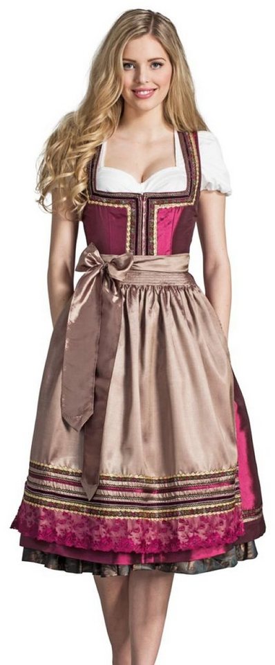 Krüger Madl Dirndl Ciara, Bordeaux 60cm von Krüger Madl