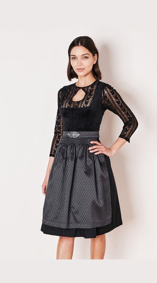 Krüger Madl Dirndl Dirndl Alisha (60cm) - schwarz von Krüger Madl