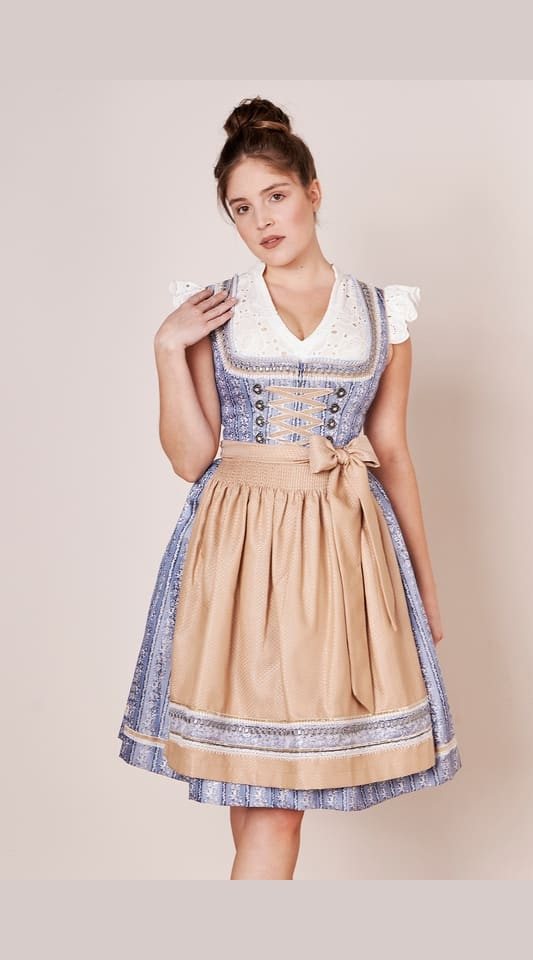 Krüger Madl Dirndl Dirndl Eike (60cm) - hellblau von Krüger Madl