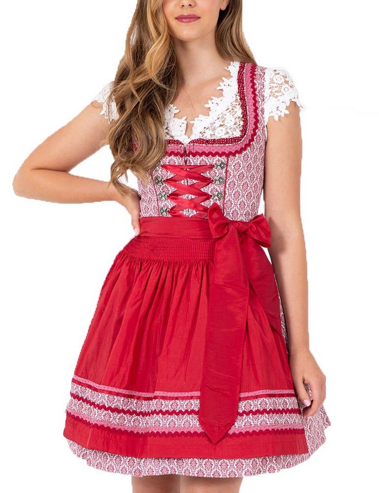 Krüger Madl Dirndl Krüger MADL Damen Dirndl 'Zea' 046375, Bordeaux R von Krüger Madl