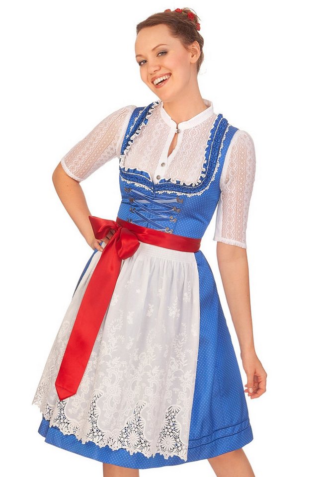 Krüger Madl Dirndl Midi Dirndl 2tlg. - CHEYENNE - blau von Krüger Madl