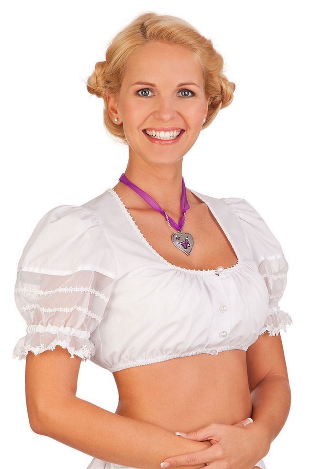 Krüger Madl Dirndlbluse Dirndlbluse - 37.130 - weiß von Krüger Madl