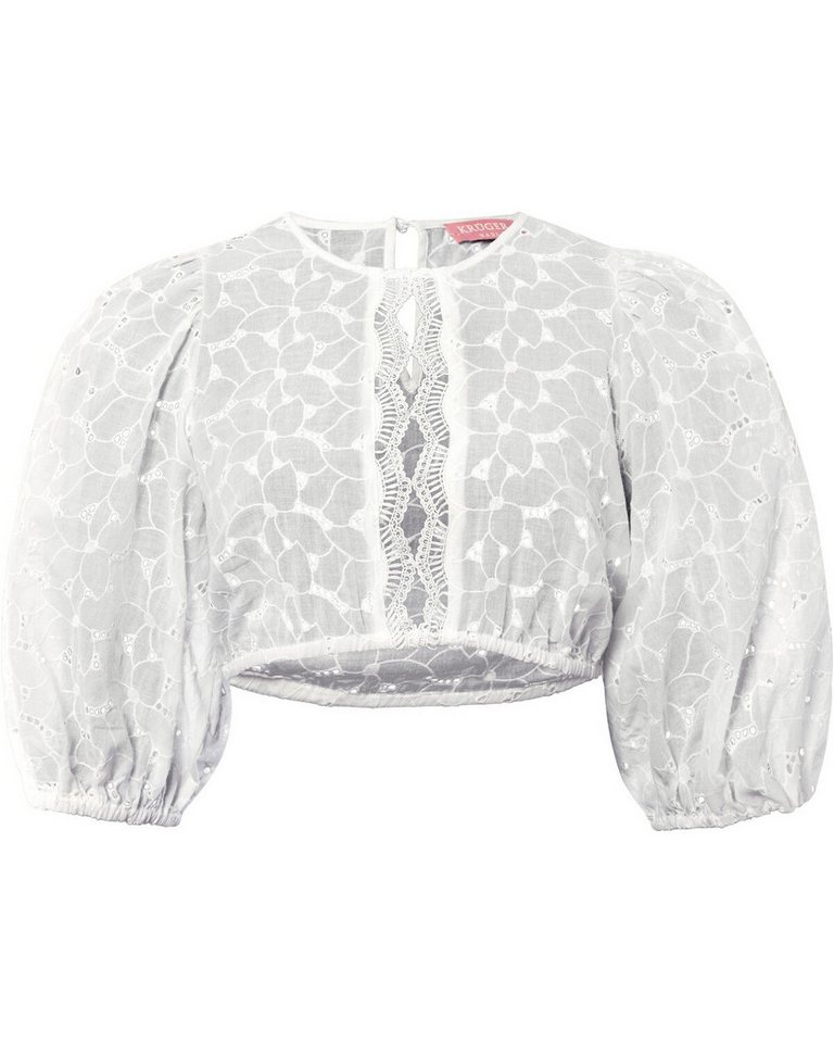Krüger Madl Dirndlbluse Dirndlbluse mit Lochstickerei von Krüger Madl
