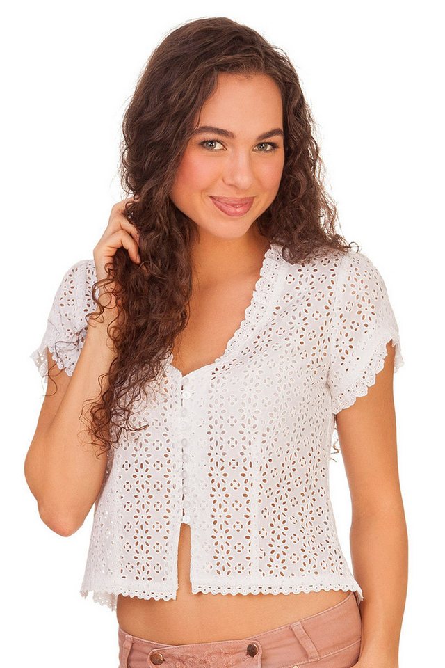 Krüger Madl Trachtenbluse Trachtenbluse - JANINE - weiß von Krüger Madl