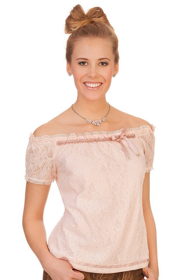 Krüger Madl Trachtenbluse Trachtenbluse - ROSALINA - rosé von Krüger Madl