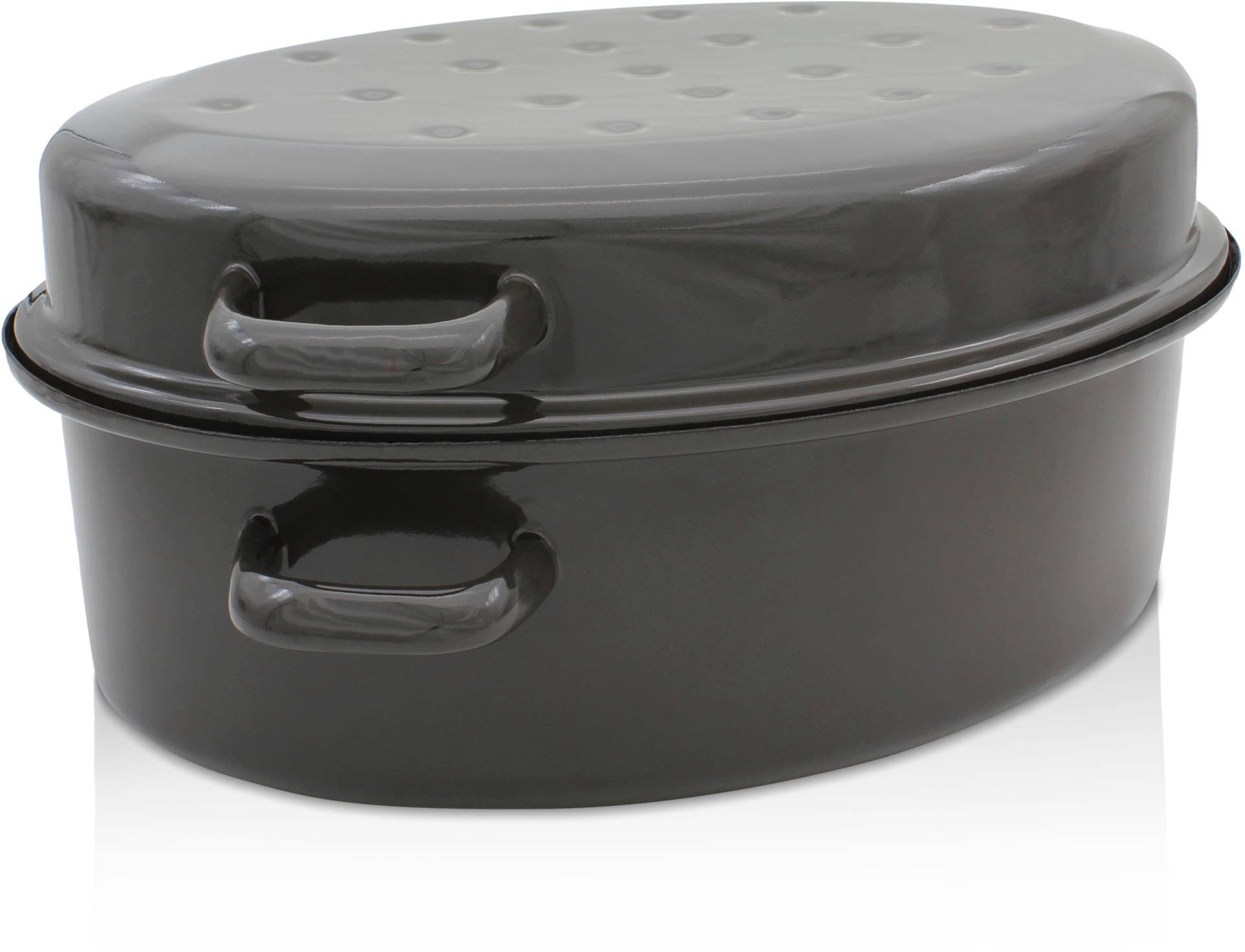 Krüger Bräter "Gansbräter mit Tropfdeckel" 1 Stk. tlg. Emaille von Krüger