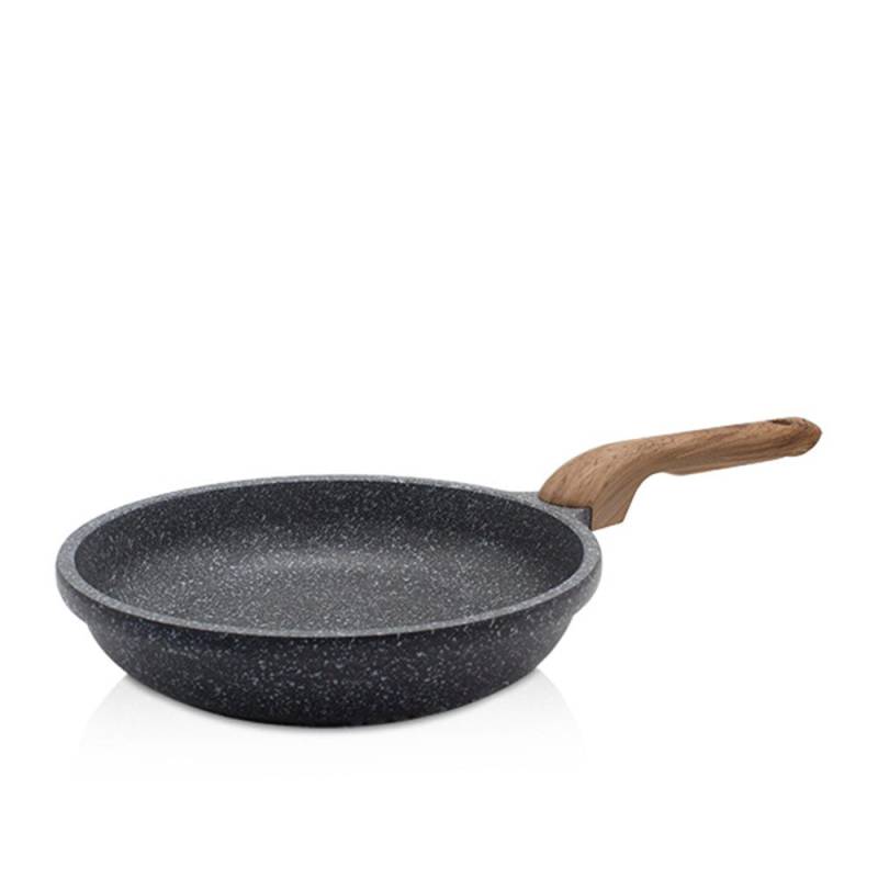 Krüger Bratpfanne "Aluguss Pfanne flach Texas" Aluminiumguss 1 Stk. tlg. für Induktions-Kochfelder geeignet von Krüger