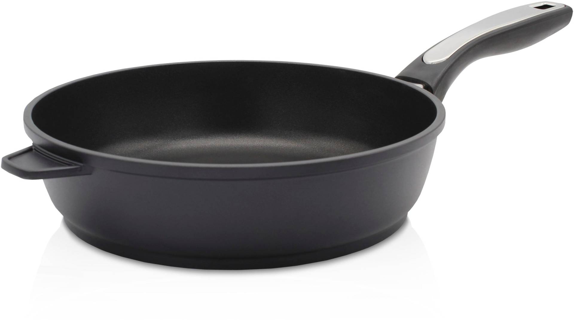 Krüger Bratpfanne "Aluguss Pfanne tief DELTA" Aluminiumguss 1 Stk. tlg. für Induktions-Kochfelder geeignet, tiefe Ausführung von Krüger