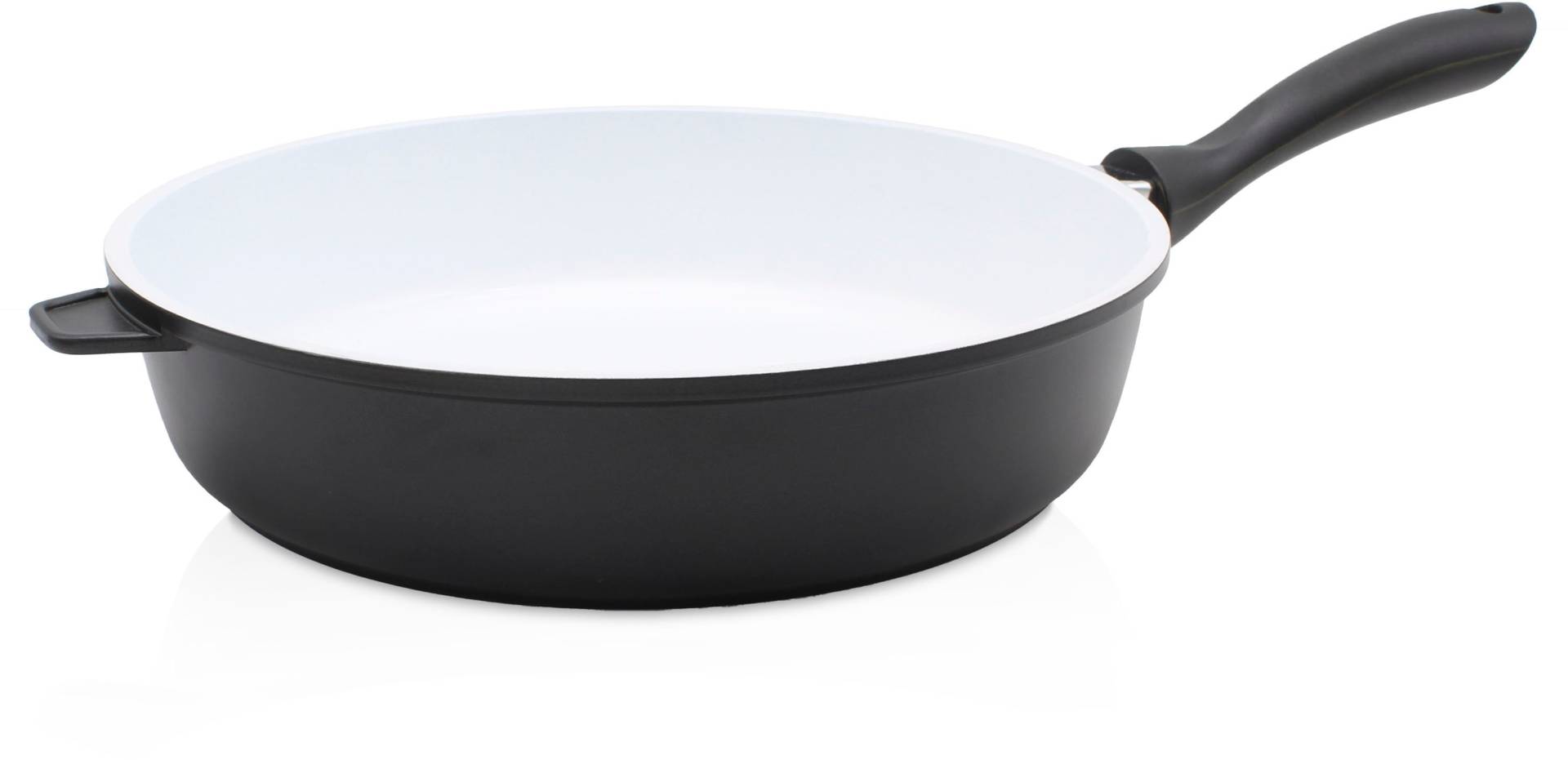 Krüger Bratpfanne "Aluguss Pfanne tief OSLO, 28 cm" Aluminiumguss 1 Stk. tlg. für Induktions-Kochfelder geeignet von Krüger