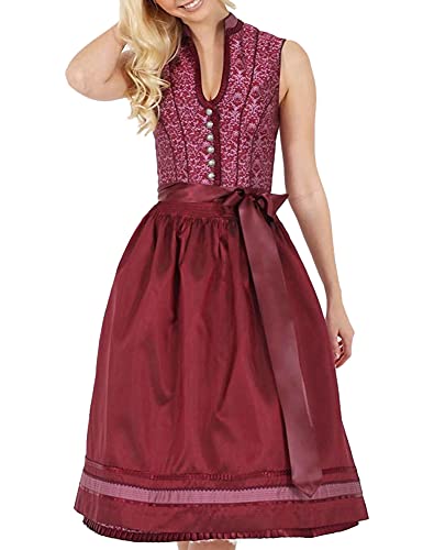 Krüger Collection Dirndl Sabrina 17967 - Bordeaux Rot - Gr. 34 von Krüger Collection