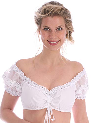 Krüger Dirndlbluse White Glitter (42, weiss) von Krüger Dirndl