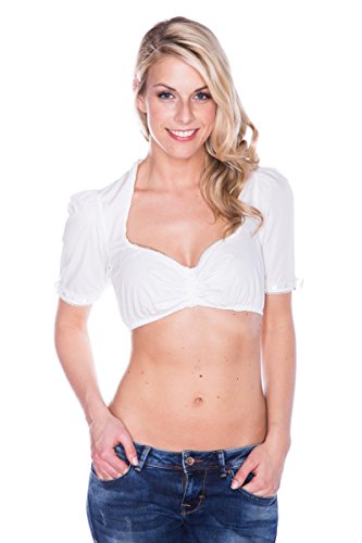 Krüger Dirndlbluse Pretty Bow (34, Ecru) von Krüger