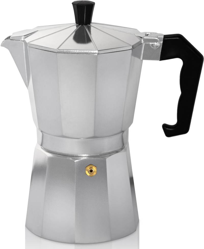 Krüger Espressokocher "Italiano" 0,7 l Kaffeekanne traditionell italienisch, aus Aluminium, mit Silikon-Dichtungsring von Krüger