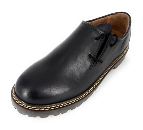 Krüger Herren Haferlschuh Torben 9004-4 Schwarz Gr. 42 Echtes Leder von Krüger