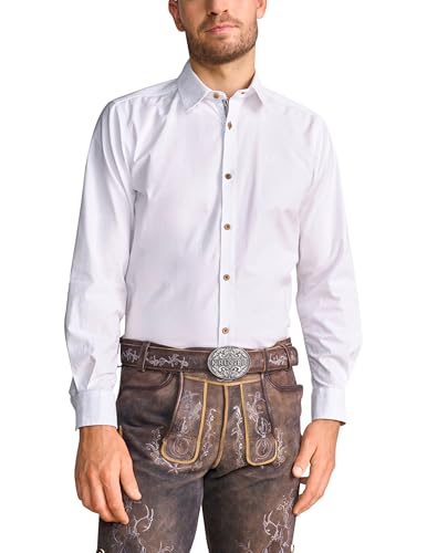 Krüger Herren Trachten Hemd lang, Modell : Juri, Langarm, Art.-Nr. 912568-0-0108, XXL, von Krüger