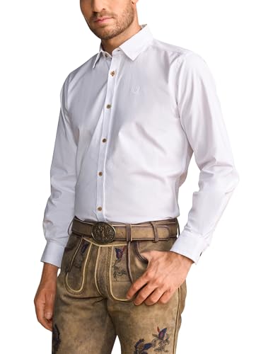 Krüger Herren Trachten Hemd lang, Modell : Juri, Langarm, Art.-Nr. 912568-0-0109, XL, von Krüger