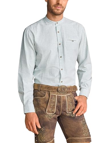 Krüger Herren Trachten Hemd lang, Modell : Marcin, Langarm, Art.-Nr. 911368-0-0105, XS, von Krüger