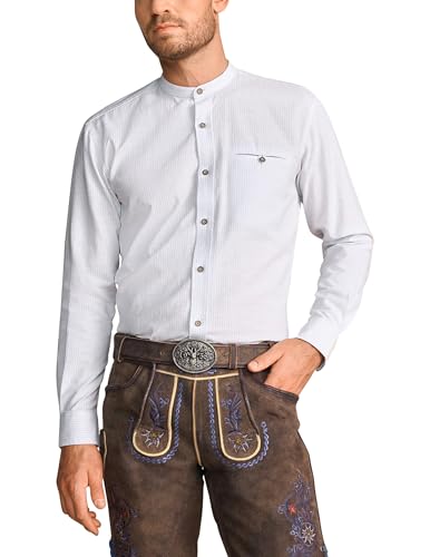 Krüger Herren Trachten Hemd lang, Modell : Marcin, Langarm, Art.-Nr. 911368-0-0108, M, von Krüger