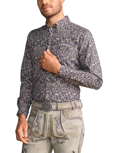 Krüger Herren Trachten Hemd lang, Modell : Wren, Langarm, Art.-Nr. 911868-0-0007, XXL, von Krüger