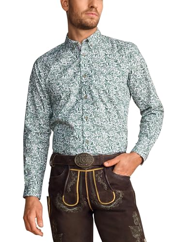 Krüger Herren Trachten Hemd lang, Modell : Wren, Langarm, Art.-Nr. 911868-0-0105, XL, von Krüger