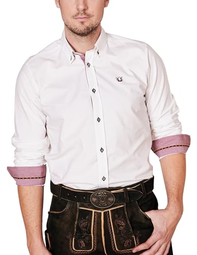 Krüger Herren Trachten Hemden lang, Modell: Arndt, Langarm, Art.-Nr. 912867-0-0109, 3XL, von Krüger