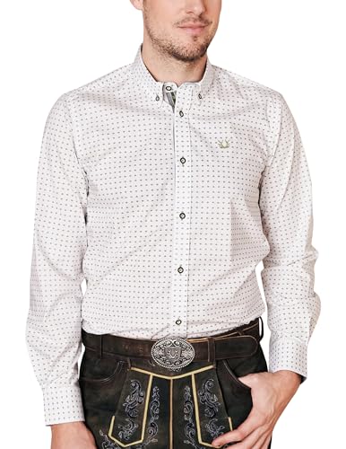 Krüger Herren Trachten Hemden lang, Modell: Daminan, Langarm, Art.-Nr. 912467-0-0105, L, von Krüger