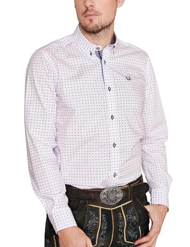 Krüger Herren Trachten Hemden lang, Modell: Daminan, Langarm, Art.-Nr. 912467-0-0108, 3XL, von Krüger