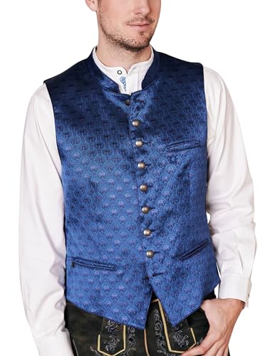 Krüger Herren Trachten Weste kurz, Modell: Milan, kurzarm, Art.-Nr. 951267-0-0008, 56, von Krüger