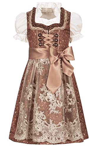 Krüger Kinderdirndl Ayla rost rot beige 3tlg, Gr. 146 von Krüger