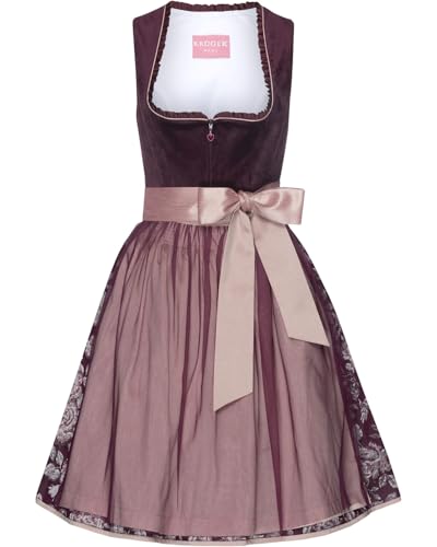 Krüger Madl Midi-Dirndl Bordeaux 44 von Krüger