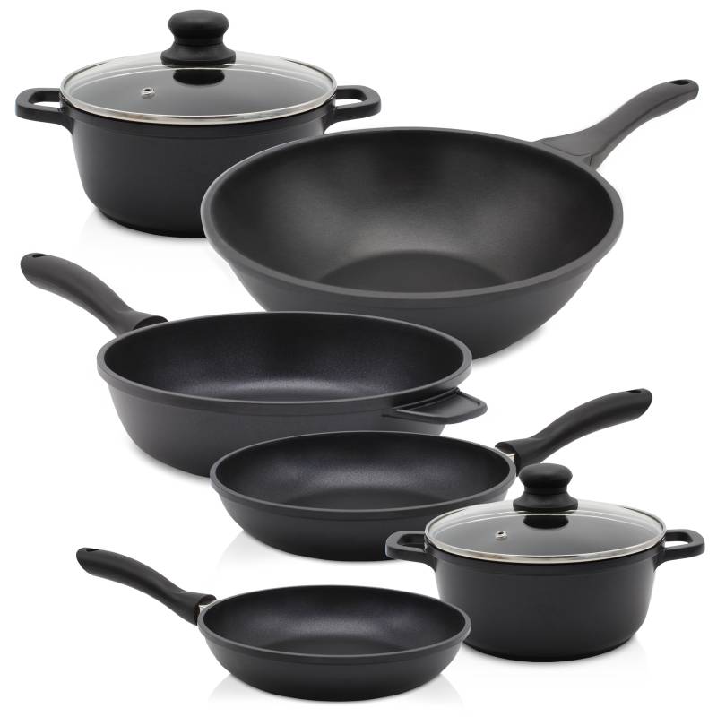 Krüger Topf-Set "Leipzig" Set, 8 Stk. tlg. Aluminiumguss von Krüger