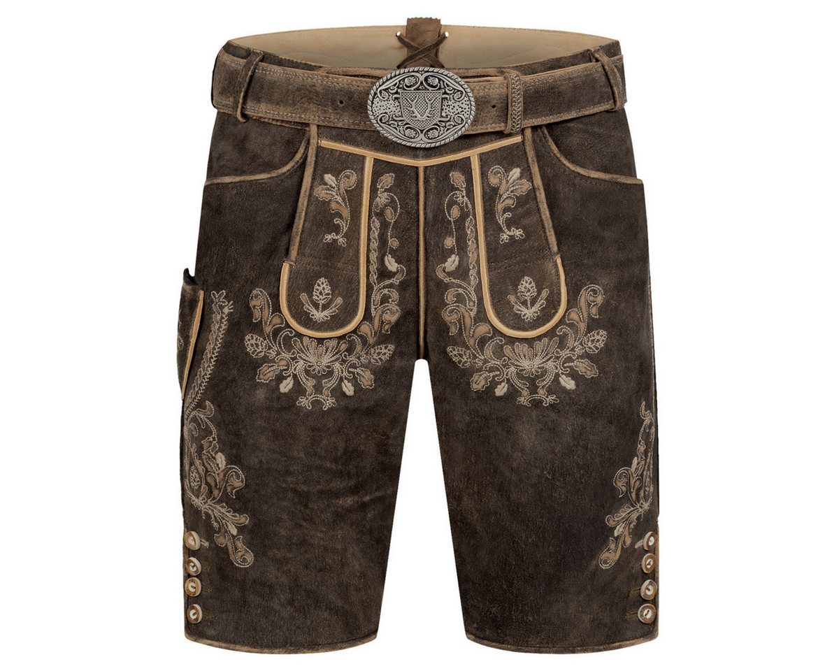 Krüger Trachtenlederhose Antonio Herren (1-tlg) Trachtenlederhose, Trachtenhose, Bayerische Lederhose, Oktoberfest von Krüger