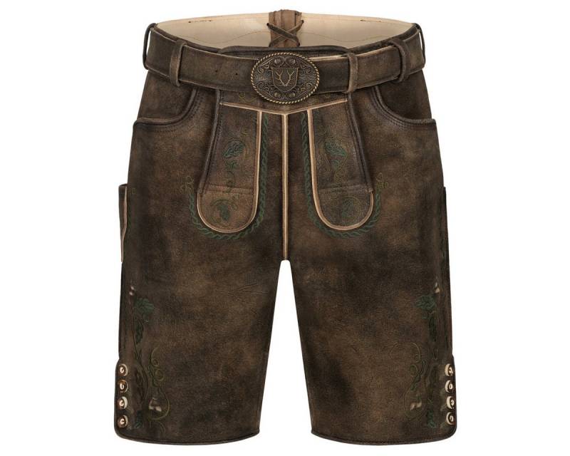 Krüger Trachtenlederhose Tarius Herren (1-tlg) Trachtenlederhose, Trachtenhose, Bayerische Lederhose, Oktoberfest von Krüger