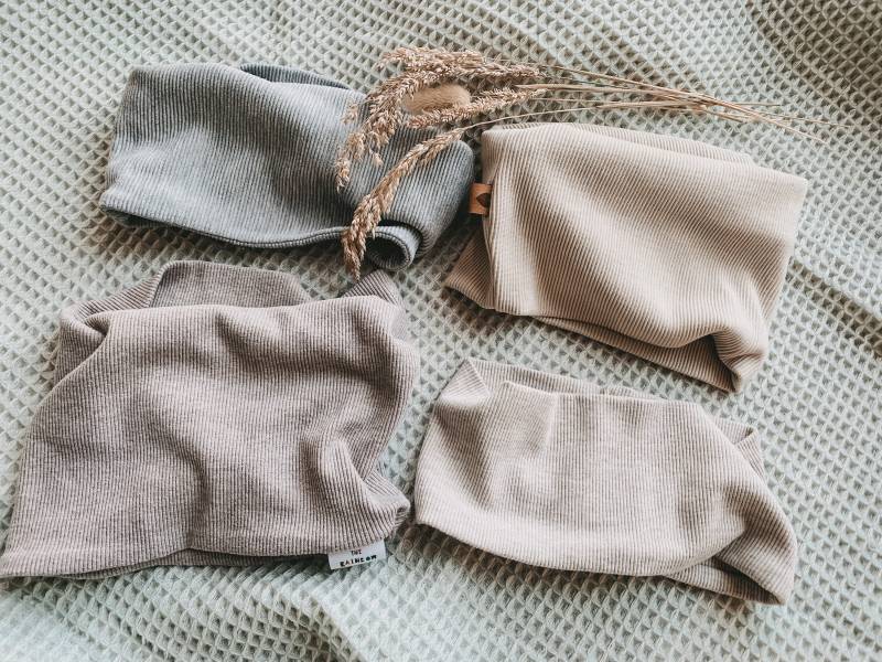 Rib-Jersey | Loop Schal Baby Kinder von KruemelkeksShop