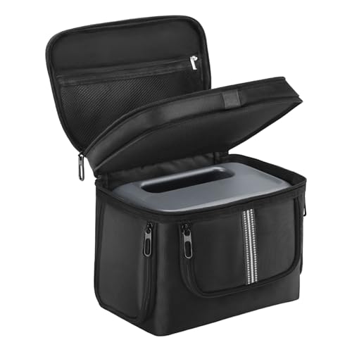 Krujecnt Outdoor Powerstation Aufbewahrungstasche,Wasserdichter Elektronik-Organizer | Stoßfeste Elektroniktasche Mit Griff Und Schultergurt Für Wanderungen Reisen Camping Rucksacktouren von Krujecnt