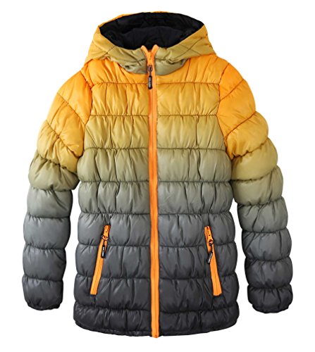 Krumba Jungen Wasserdicht Kapuze Puffer Jacken (schwarz, 158) von Krumba