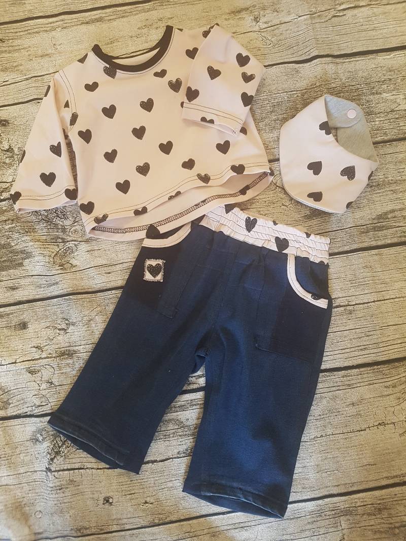 Zweiteiliges Set Jeans Und Sweatshirt Größe 62 von KruschisNaewerkstatt