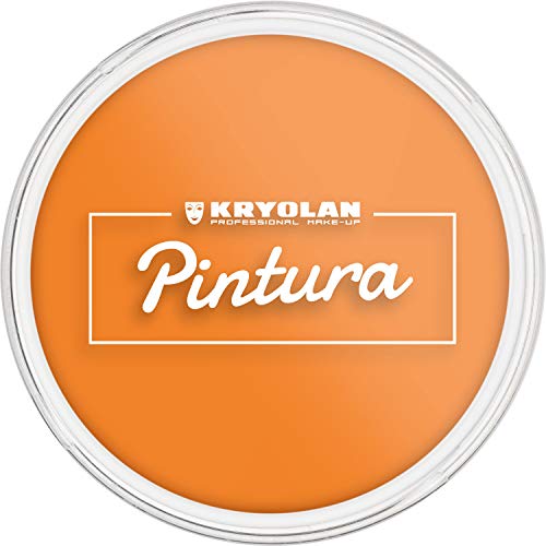 Kryolan Pintura Water Color Schminke 25ml, Farbe: Satsuma, Waschbar, Vegan, ohne Parfüm, ohne Parabene, Glutenfrei - ideal für Kinder, Party, Karneval, Fasching & Halloween von Kryolan