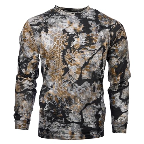 Kryptek Herren, langärmelig, 100, Tarnmuster Stalker Longsleeve 100% Baumwolle Camo Jagd-T-Shirt, Skyfall, L von Kryptek