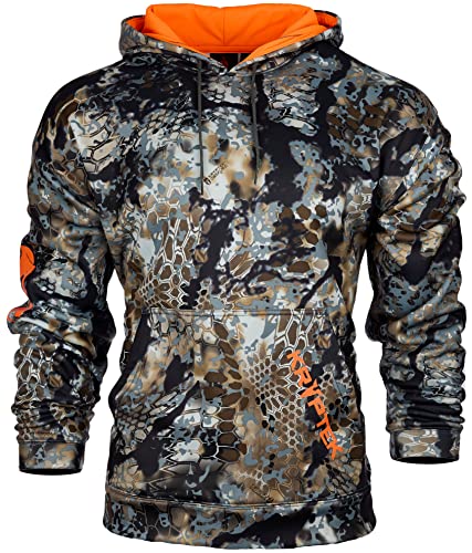 Kryptek Herren Performance Tartaros Hoodie, Stealthy Camo Pull Over Sweatshirt mit Spartan Logo, Skyfall/Blaze, 3X-Large von Kryptek