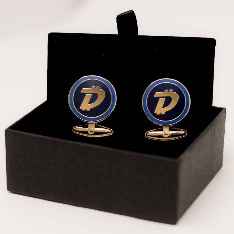 Digibyte Manschettenknöpfe Krypto | Gold Krypto-Geschenk von Kryptoez