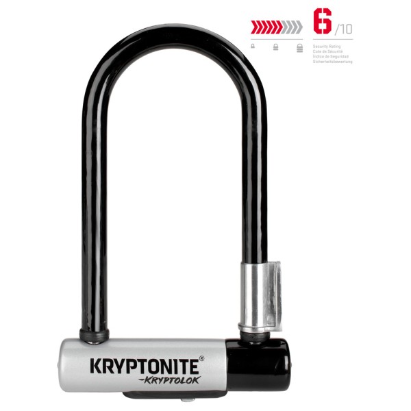 Kryptonite - KryptoLok Mini-7 - Fahrradschloss Gr 8,2 x 17,8 cm grau von Kryptonite
