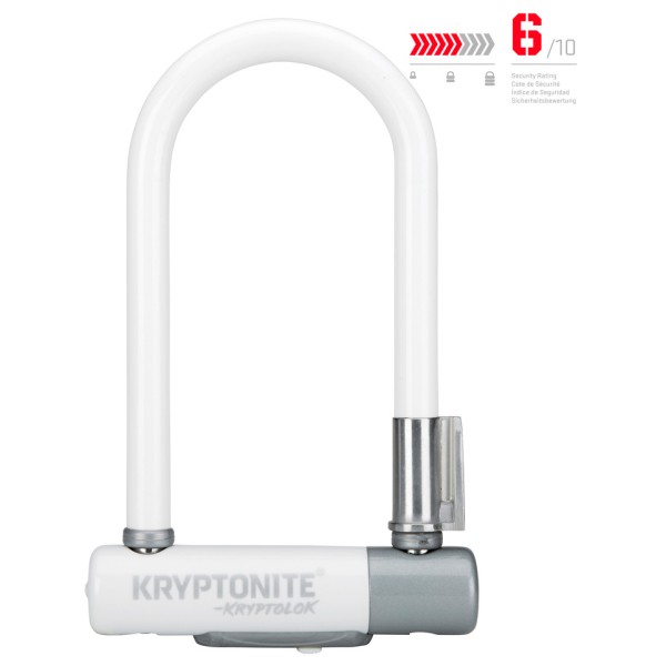 Kryptonite - KryptoLok Mini-7 - Fahrradschloss Gr 8,2 x 17,8 cm weiß von Kryptonite