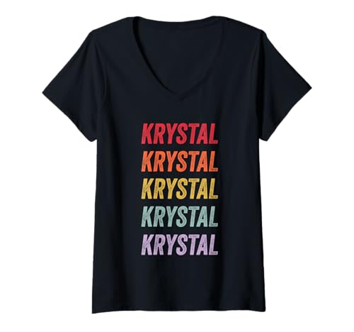 Damen Krystal T-Shirt mit V-Ausschnitt Damen Krystal T-Shirt mit V-Ausschnitt von Krystal Apparel