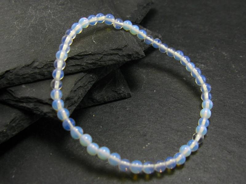 Opalite Echtes Armband ~ 7 Zoll 4 Mm Runde Perlen von KrystalBracelet